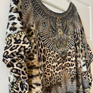 Camila Leopard print kaftan